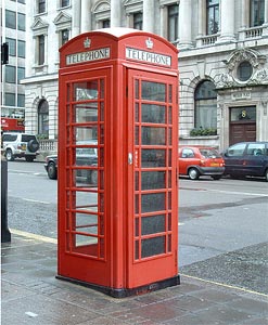 London's famous phone booth 