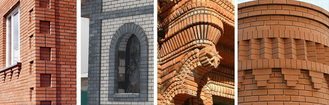 Types of volume masonry architectural elements.