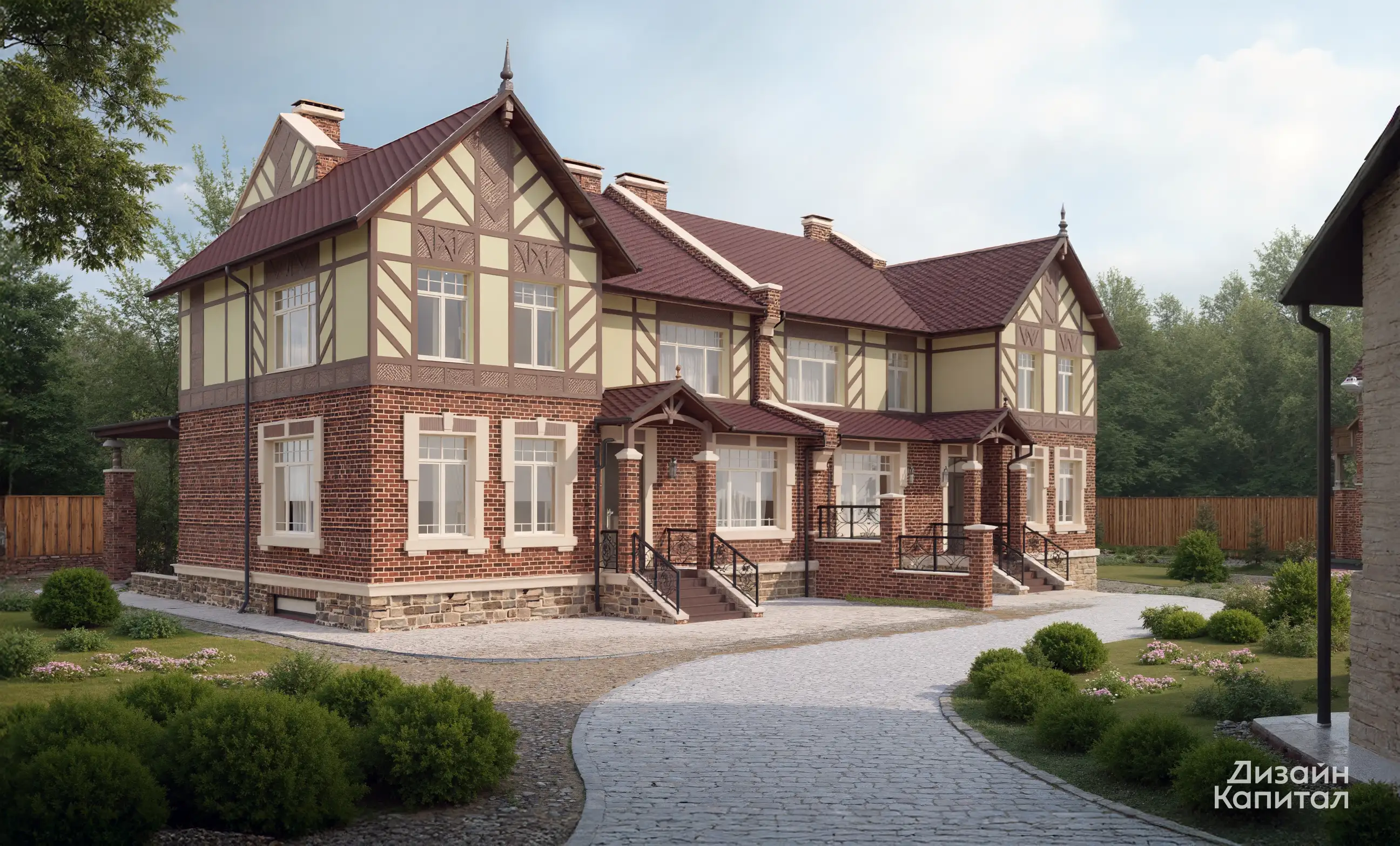 Flanders-style townhouse façade (Deauville)