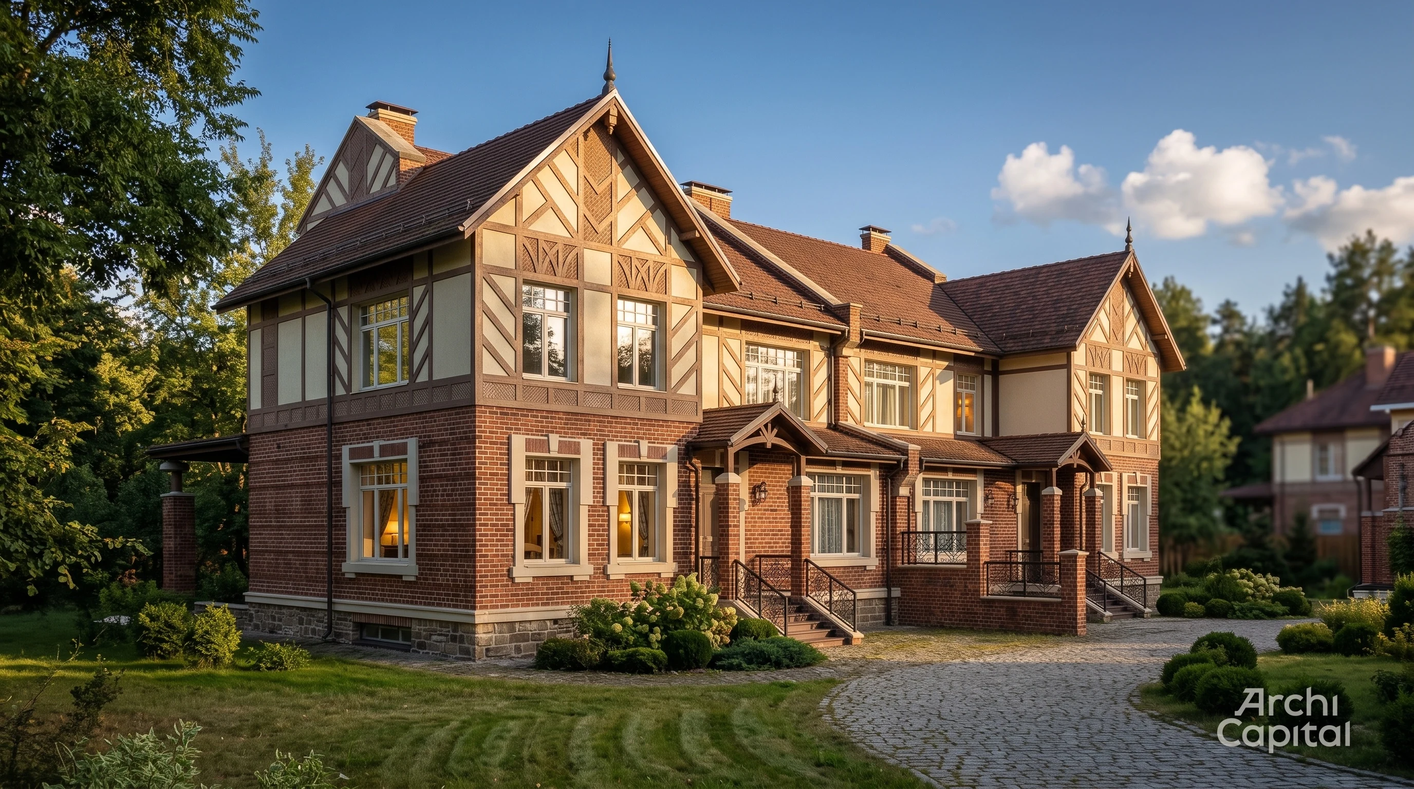 Flanders-style townhouse façade (Deauville)
