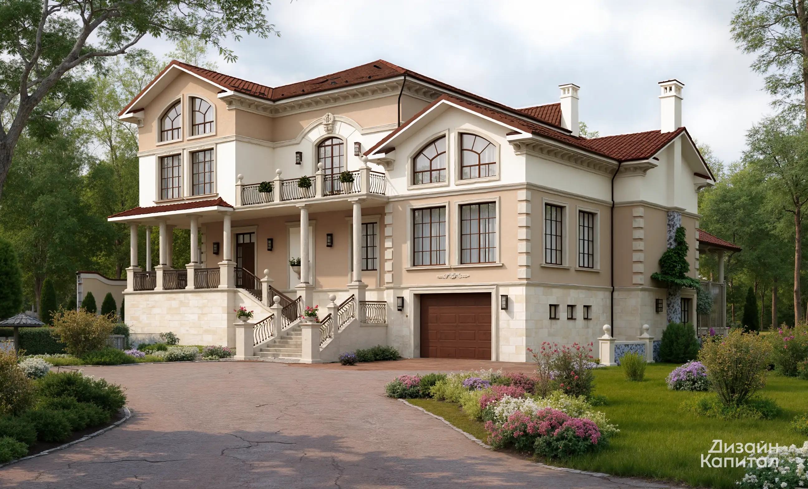 Mediterranean style facade project
