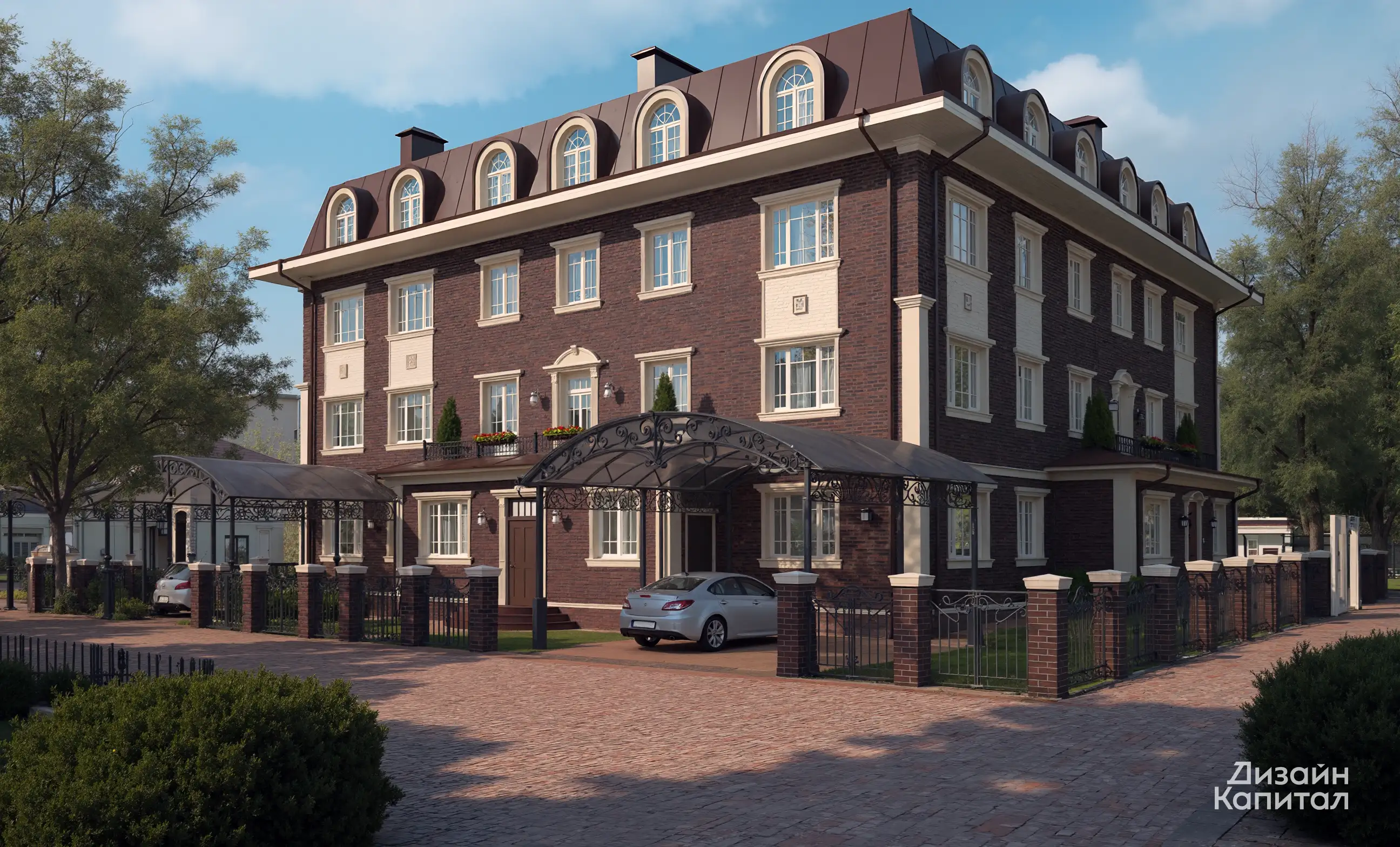 English-style office building facade design