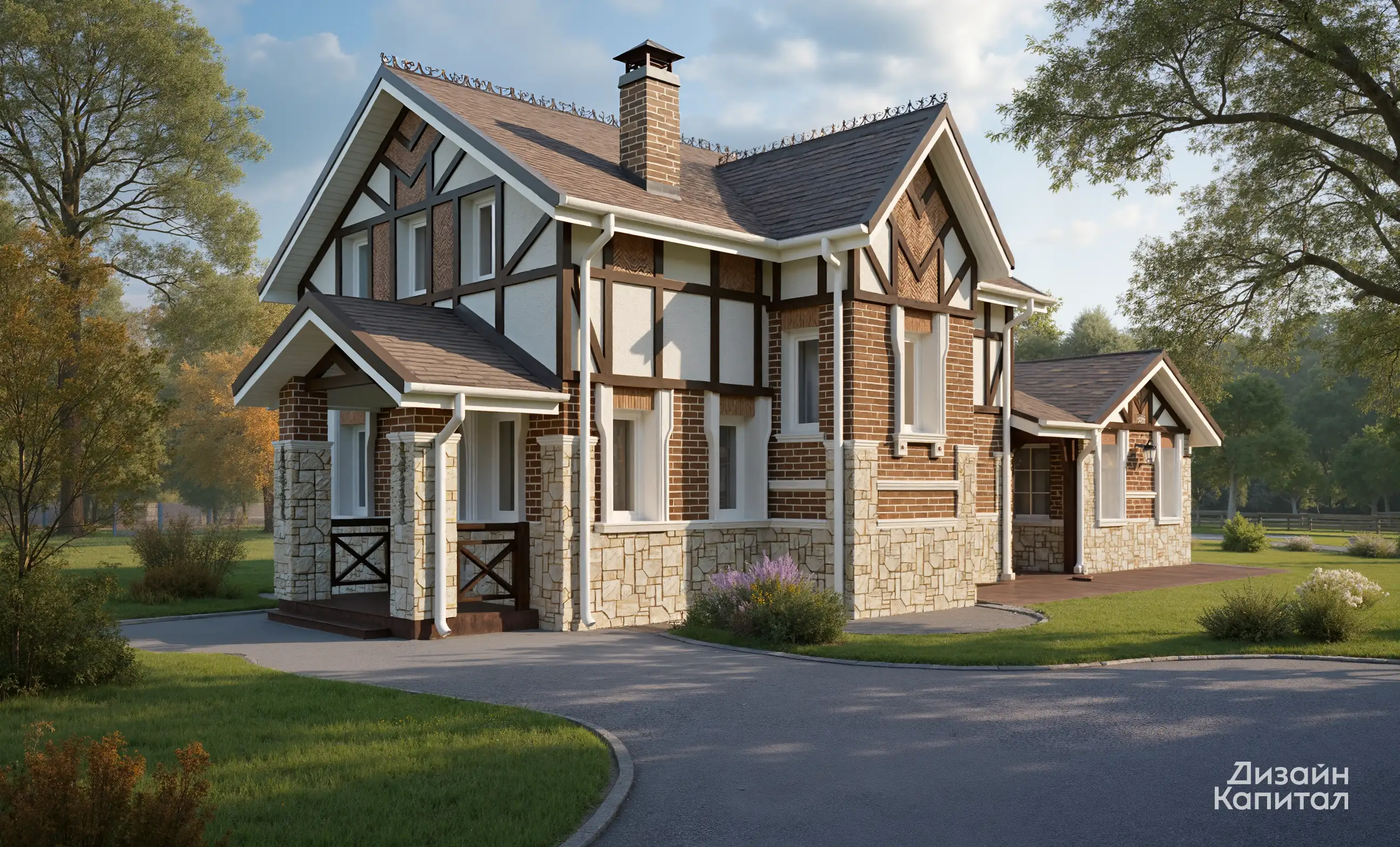 Facade design in the style of the Deauville commune