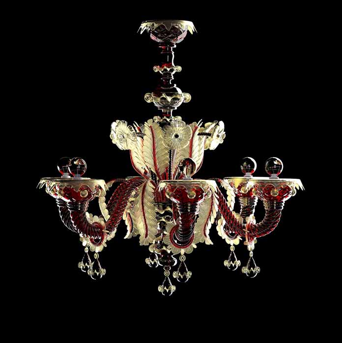 Визуализация люстры Barovier&Toso