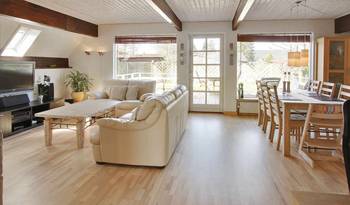 Interior of studio in Craftsman style.