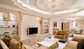 Luxurious Neoclassical Interior with Palace Style Elements