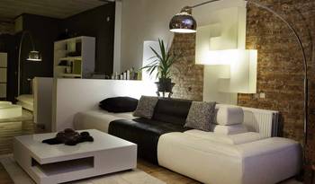 Modern Loft Interior: Contrasting Textures and Minimalist Elegance