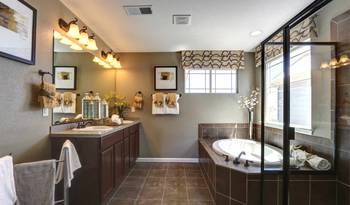 Bathroom in country house.