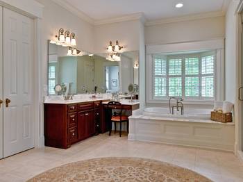 Elegant Classic Bathroom with Contrasting Furniture