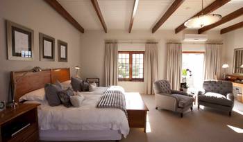 Bedroom example in private house in Craftsman style.