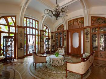Art Nouveau style in country house.
