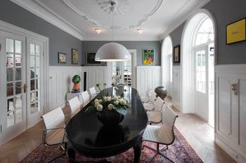 Dining room in private house in renaissance style.