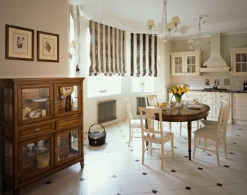 Kitchen example in house in renaissance style.