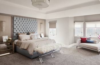 Elegant Tufted Bedroom: A Blend of Modern Luxury and Comfort