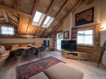 Attic in country house.