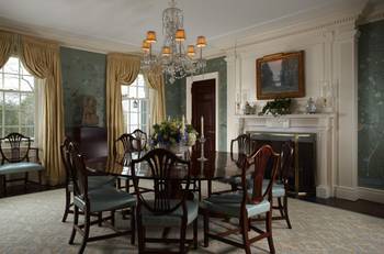 Interior design of  in country house in renaissance style.