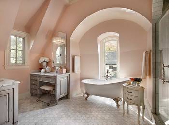 Bathroom in country house.