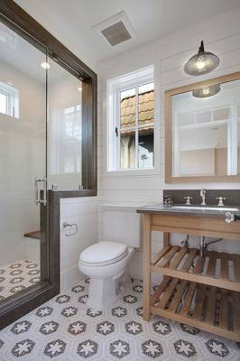 Bathroom in country house.