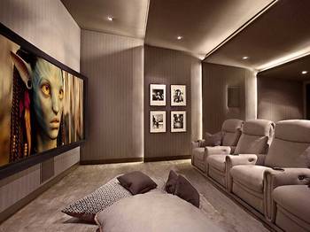 Theater design in private house in renaissance style.