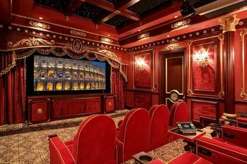 Theater design in private house in empire style.