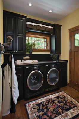 Laundry in country house.