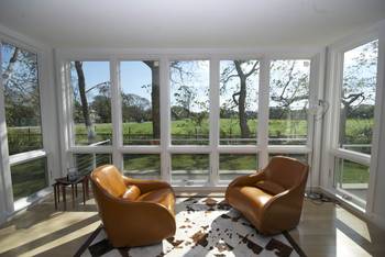Design of veranda in house in contemporary style.