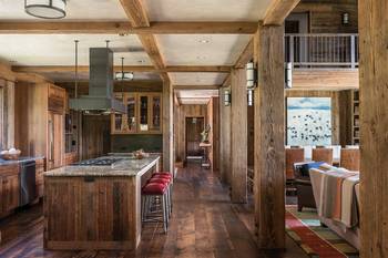 Kitchen in country house.