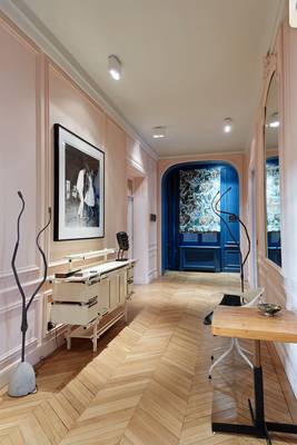 Hallway example in private house in Art Nouveau style.