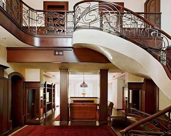 Stairs example in house in Art Nouveau style.