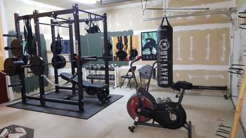 Gym interior in house in loft style.