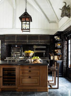 Kitchen example in private house in Chalet style.