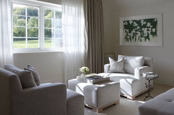Bright Minimalism: Airy Country House Interior with Panoramic Window