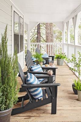 Terrace in cottage.