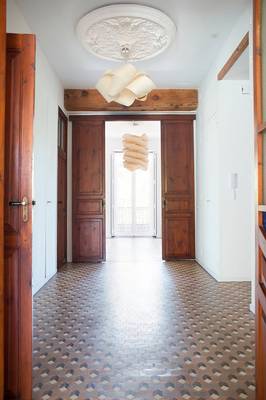 Hallway design in house in renaissance style.