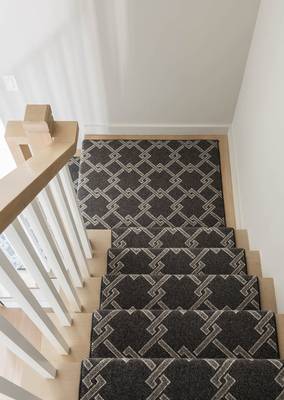 Stairs example in cottage in scandinavian style.