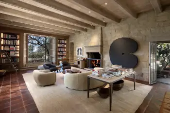 Harmony of Stone and Light: Modern Rustic Aesthetics with Artistic Accents