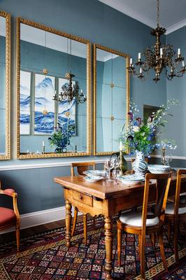 Dining room in country house.