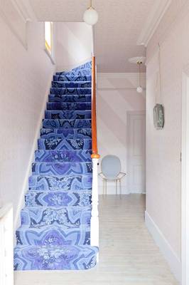 Design of stairs in house in artistic style.