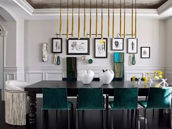 Dining room in country house.