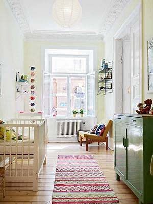  interior in private house in scandinavian style.