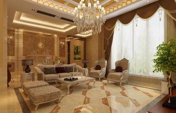Beautiful design of  in private house in empire style.