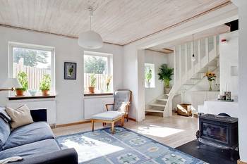 Interior of country house in scandinavian style.