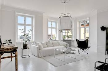 Design of  in private house in scandinavian style.