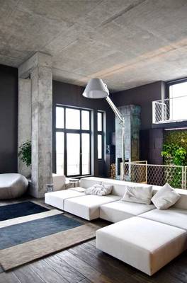 Industrial Minimalism: Concrete and Comfort in Contemporary Interior