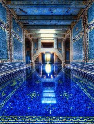 Photo of pool in private house in oriental style.