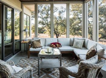 Veranda in country house.