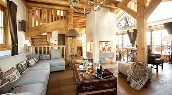 Studio example in private house in Chalet style.