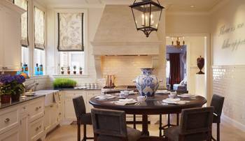 Photo of kitchen in country house in renaissance style.