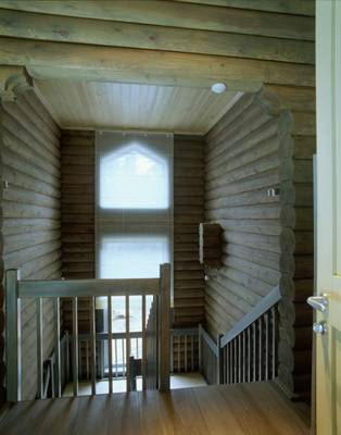 Stairs example in private house in Chalet style.