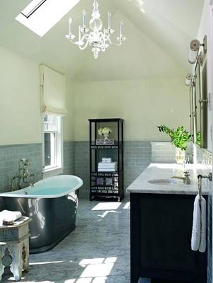 Sophisticated Bathroom with Classic Elements in Modern Interpretation